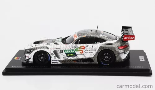 MERCEDES BENZ  AMG GT3 EVO TEAM MUCKE MOTORSPORT N 18 DTM SEASON 2022 MAXIMILIAN BUHK  WHITE GREY