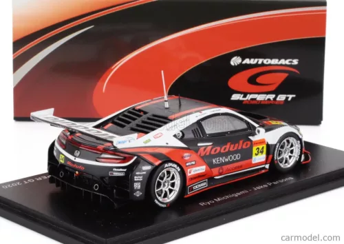 HONDA  NSX GT3 TEAM MODULO DRAGO CORSE N 34 GT300 CLASS SUPER GT 2020 RYO MICHIGAMI - JAKE PARSON  RED BLACK WHITE