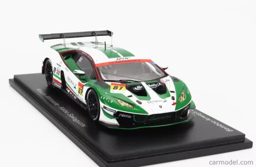 LAMBORGHINI  AVENTADOR GT3 TEAM JLOC N 87 GT300 SUPER GT 2022 K.MTSUURA - N.SAKAGUCHI  WHITE GREEN