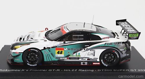 NISSAN  GT-R TEAM NILZZ RACING N 48 GT300 SUPER GT 2022 T.IDA - Y.TANAKA  WHITE BLACK GREEN