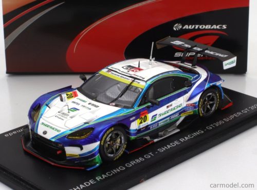 TOYOTA  GR86 GT TEAM SHADE N 20 GT300 CLASS SUPER GT 2023 K.HIRANAKA - E.SHIMIZU - S.YAMADA  LIGHT BLUE WHITE