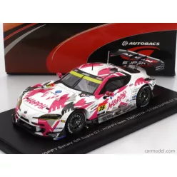   TOYOTA  GR SUPRA TEAM TSUCHIYA N 25 GT300 CLASS SUPER GT 2023 T.SUGANAMI - S.NONAKA  WHITE FUCSIA