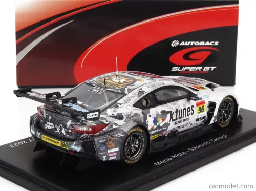 LEXUS  RC F GT3 TEAM K-TUNES RACING N 96 GT300 CLASS SUPER GT 2023 M.NITTA - S.TAKAGI  WHITE SILVER
