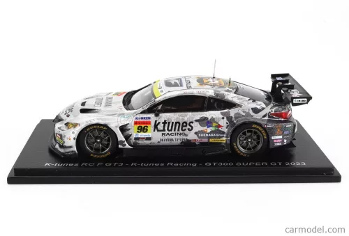 LEXUS  RC F GT3 TEAM K-TUNES RACING N 96 GT300 CLASS SUPER GT 2023 M.NITTA - S.TAKAGI  WHITE SILVER