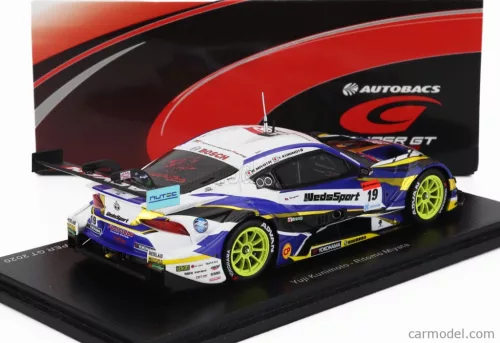 TOYOTA  SUPRA GR TESM WEDSSPORT BANDOH N 19 GT500 CLASS SUPER GT 2020 YUJI KUNIMOTO - RITOMO MIYATA  BLUE WHITE YELLOW