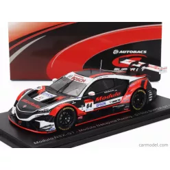   HONDA  NSX-GT TEAM MODULO NAKAJIMA RACING N 64 GT500 CLASS SUPER GT 2020 TAKUYA IZAWA - HIROKI OTSU  BLACK WHITE RED