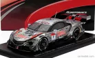 HONDA  NSX-GT TEAM STANLEY KUNIMITSU N 1 GT500 CLASS SUPER GT 2021 NAOKI YAMAMOTO - ADASUKE MAKINO  SILVER BLACK