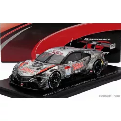   HONDA  NSX-GT TEAM STANLEY KUNIMITSU N 1 GT500 CLASS SUPER GT 2021 NAOKI YAMAMOTO - ADASUKE MAKINO  SILVER BLACK
