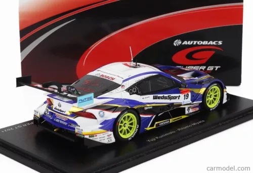 TOYOTA  SUPRA GR TESM WEDSSPORT BANDOH N 19 GT500 CLASS SUPER GT 2021 YUJI KUNIMOTO - RITOMO MIYATA  BLUE WHITE YELLOW
