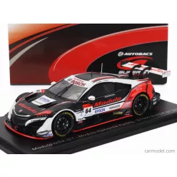   HONDA  NSX-GT TEAM MODULO NAKAJIMA RACING N 64 GT500 CLASS SUPER GT 2021 TAKUYA IZAWA - HIROKI OTSU  BLACK WHITE RED