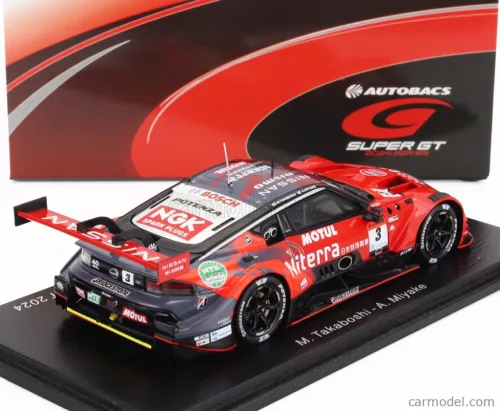 NISSAN  Z TEAM NISMO NDDP N 3 GT500 CLASS SUPER GT 2024 MITSUNORI TAKABOSKI - ATSUSHI MIYAKE  RED BLACK