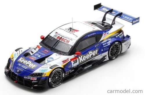 TOYOTA  SUPRA GR TEAM KEEPER CERUMO N 38 GT500 CLASS SUPER GT 2024 TOSHIKI OYU - HIROAKI ISHIURA  BLUE WHITE