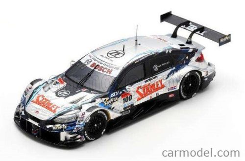 HONDA  CIVIC TYPE R-GT TEAM STANLEY KUNIMITSU N 100 GT500 SUPER CLASS GT 2024 NAOKI YAMAMOTO - TADASUKE MAKINO  SILVER BLACK