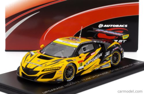 HONDA  NSX GT3 TEAM UPGARAGE RACING N 18 GT300 CLASS SUPER GT 2024 TAKASHI KOBAYASHI - SYUN KOIDE  YELLOW BLACK