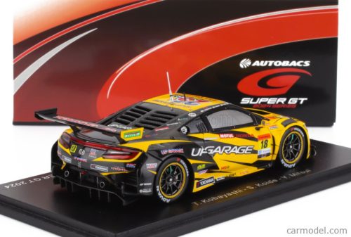 HONDA  NSX GT3 TEAM UPGARAGE RACING N 18 GT300 CLASS SUPER GT 2024 TAKASHI KOBAYASHI - SYUN KOIDE  YELLOW BLACK