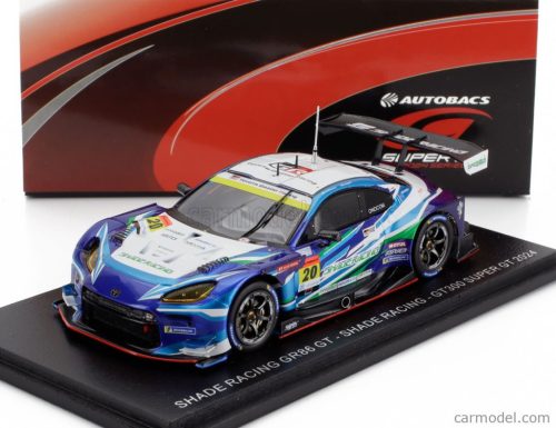 TOYOTA  GR86 GT TEAM SHADE RACING N 20 GT300 CLASS SUPER GT 2024 KATSUYUKI HIRANAKA - EIJIRO SHIMIZU  BLUE WHITE