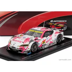   TOYOTA  GR SUPRA TEAM HOPPY SCHATZ N 25 GT300 CLASS SUPER GT 2024 TOGO SUGUNAMI - TAKAMITSU MATSUI - KIMIYA SATO  WHITE PINK