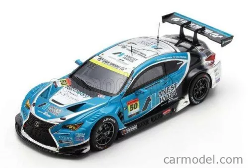 LEXUS  RC F GT3 ANEST IWATA RACING N 50 GT300 CLASS SUPER GT 2024 IGOR OMURA FRAGA - YUGA FURURTANI  LIGHT BLUE WHITE