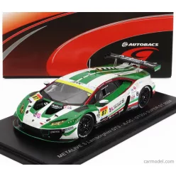   LAMBORGHINI  LAMBORGHINI GT3 TEAM JLOC N 87 GT300 CLASS SUPER GT 2024 KOSUKE MATSUURA - NATSU SAKAGUCHI  GREEN WHITE