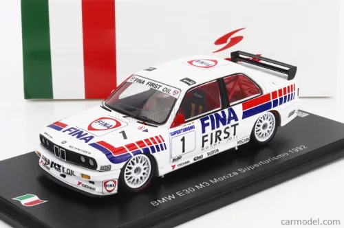 BMW  3-SERIES (E30) M3 TEAM BMW FINA N 1 SUPERTURISMO MONZA 1992 ROBERTO RAVAGLIA  WHITE