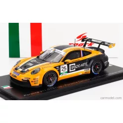   PORSCHE  911 992 GT3 CUP N 25 PORSCHE CARRERA CUP ITALY CHAMPION 2023 LARRY TEN VOORDE  ORANGE BLACK