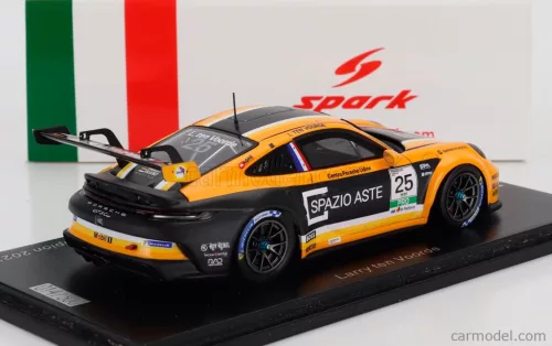 PORSCHE  911 992 GT3 CUP N 25 PORSCHE CARRERA CUP ITALY CHAMPION 2023 LARRY TEN VOORDE  ORANGE BLACK