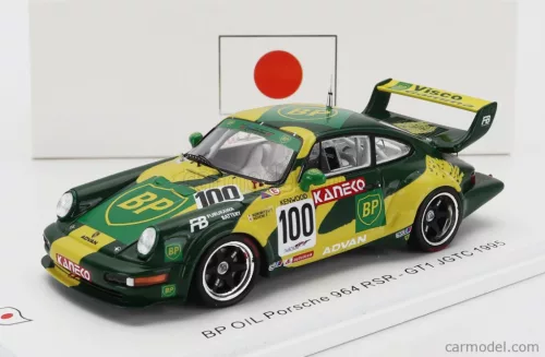 PORSCHE  911 964 RSR TEAM BP OIL N 100 GT1 JCTC 1995 K.TAKAHASHI - K.TSUCHIYA  GREEN YELLOW