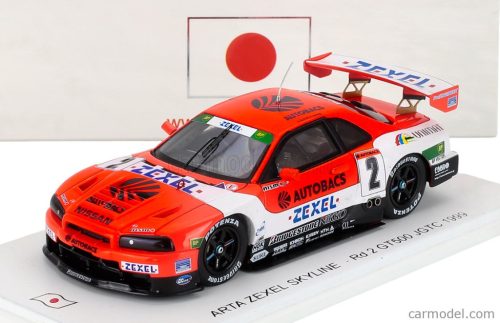NISSAN  SKYLINE GT-R (R34) TEAM ARTA ZEXEL N 2 Rd.2 GT500 JGTC 1999 AGURI SUZUKI - ARMIN HAHNE  RED WHITE