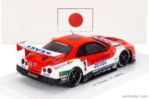NISSAN  SKYLINE GT-R (R34) TEAM ARTA ZEXEL N 2 Rd.2 GT500 JGTC 1999 AGURI SUZUKI - ARMIN HAHNE  RED WHITE