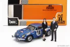 RENAULT ALPINE A110 1800S N 18 WINNER RALLY MONTECARLO 1973 WITH FIGURE J.C.ANDRUET - M.PETIT
