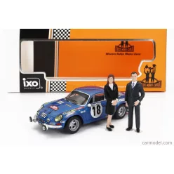   RENAULT ALPINE A110 1800S N 18 WINNER RALLY MONTECARLO 1973 WITH FIGURE J.C.ANDRUET - M.PETIT