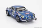 RENAULT ALPINE A110 1800S N 18 WINNER RALLY MONTECARLO 1973 WITH FIGURE J.C.ANDRUET - M.PETIT
