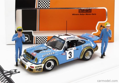 PORSCHE - 911 SC 3.0L GITANES (night version) N 3 WINNER RALLY MONTECARLO 1978 WITH FIGURE JEAN PIERRE NICOLAS - VINCENTE LAVERNE