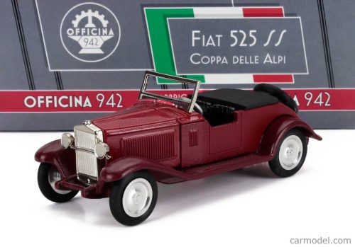 FIAT  525 SS COPPA DLLE ALPI 1929  2 TONE RED