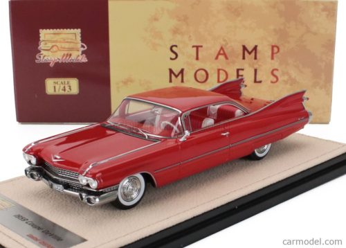 CADILLAC  COUPE DE VILLE 1959  ROSSO PASTELLO - RED