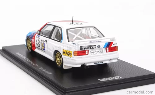 BMW  3-SERIES M3 (E30) N 48 PRODRIVE GIRO D'ITALIA 1988 A.ZANUSSI - P.AMATI - J.CECOTTO  WHITE BLUE RED