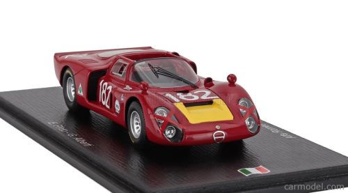 ALFA ROMEO  T33.2 TEAM AUTODELTA N 182 6th TARGA FLORIO 1968 GIANCARLO BAGHETTI - GIAMPIERO BISCALDI  RED