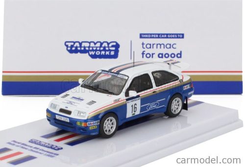 FORD ENGLAND  SIERRA RS500 COSWORTH N 16 RALLY NEW ZEALAND 1989 SAEED AL-HAJRI - STEVE BOND  BLUE WHITE