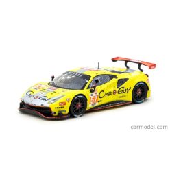   FERRARI  488 GTE EVO 3.9L TURBO V8 TEAM KESSEL RACING N 57 24h LE MANS 2023 SCOTT HUFFAKER - TAKESHI KIMURA - DANIEL SERRA  YELLOW SILVER