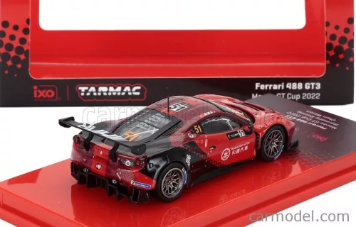 FERRARI  488 GT3 TEAM HARMONY RACING N 51 FIA GT WORLD CUP MACAU 2022 WEIAN CHEN  RED BLACK