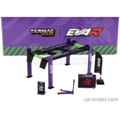   ACCESSORIES  EVA RACING GARAGE SET OFFICINA - PONTE SOLLEVATORE AUTO - FOUR POST LIFT  PURPLE BLACK GREEN