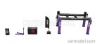 ACCESSORIES  EVA RACING GARAGE SET OFFICINA - PONTE SOLLEVATORE AUTO - FOUR POST LIFT  PURPLE BLACK GREEN