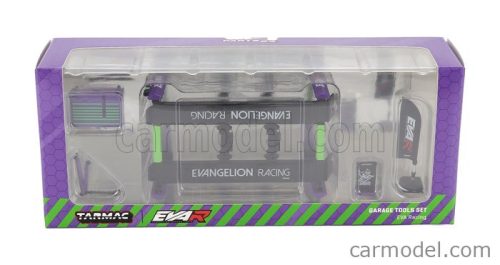 ACCESSORIES  EVA RACING GARAGE SET OFFICINA - PONTE SOLLEVATORE AUTO - FOUR POST LIFT  PURPLE BLACK GREEN