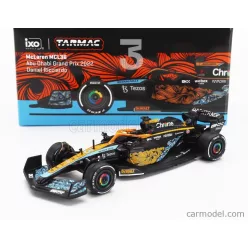   McLAREN  F1  MCL36 TEAM MCLAREN N 3 ABU DHABI GP 2022 DANIEL RICCIARDO  ORANGE LIGHT BLUE