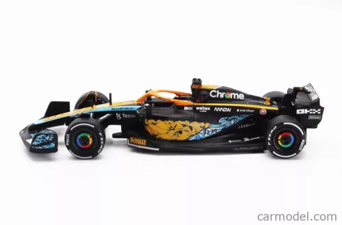 McLAREN  F1  MCL36 TEAM MCLAREN N 3 ABU DHABI GP 2022 DANIEL RICCIARDO  ORANGE LIGHT BLUE