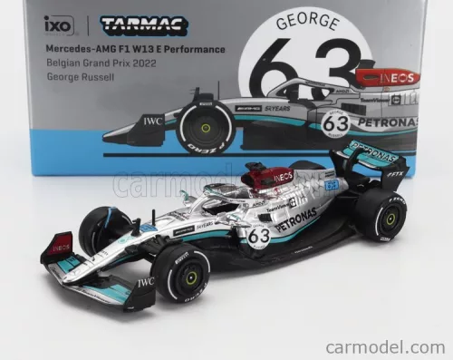 MERCEDES GP  F1 W13E TEAM MERCEDES-AMG PETRONAS F1 N 63 4th BELGIUM GP 2022 GEORGE RUSSELL  SILVER GREEN