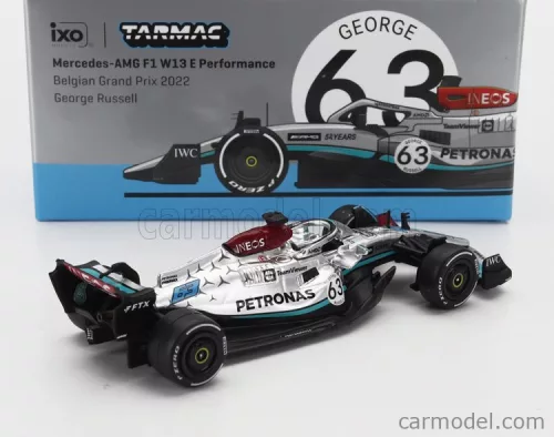 MERCEDES GP  F1 W13E TEAM MERCEDES-AMG PETRONAS F1 N 63 4th BELGIUM GP 2022 GEORGE RUSSELL  SILVER GREEN