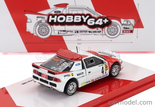 FORD ENGLAND  RS200 N 4 RALLY CATALUNYA 1986 ANTONIO ZANINI - JOSEP AUTET  WHITE RED