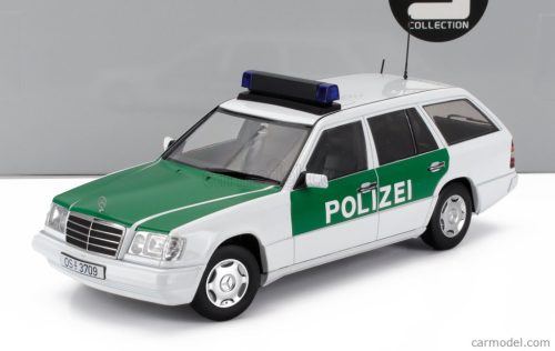 MERCEDES BENZ  E-CLASS (S124) T-MODEL SW STATION WAGON POLIZEI 1995  WHITE GREEN