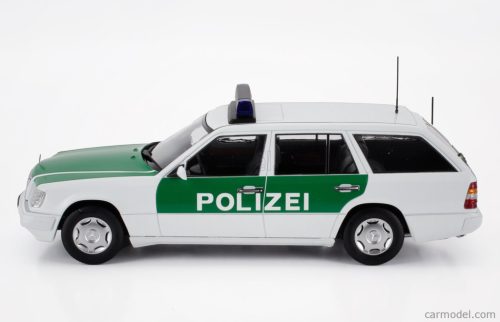 MERCEDES BENZ  E-CLASS (S124) T-MODEL SW STATION WAGON POLIZEI 1995  WHITE GREEN